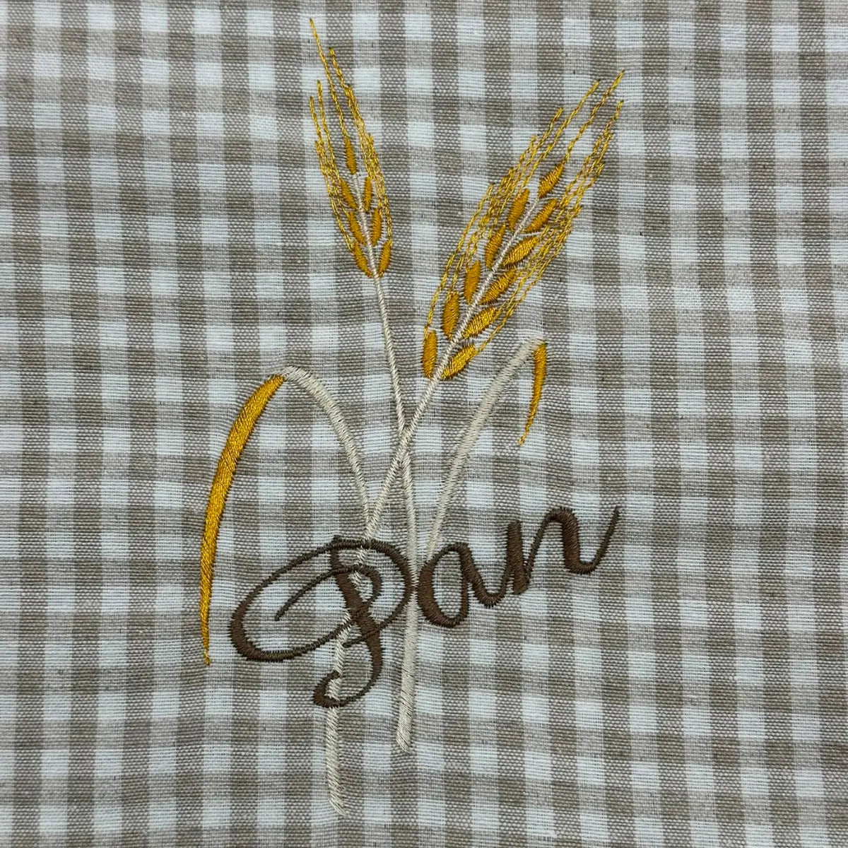 BOLSA PAN BORDADA LINO VICHY SC