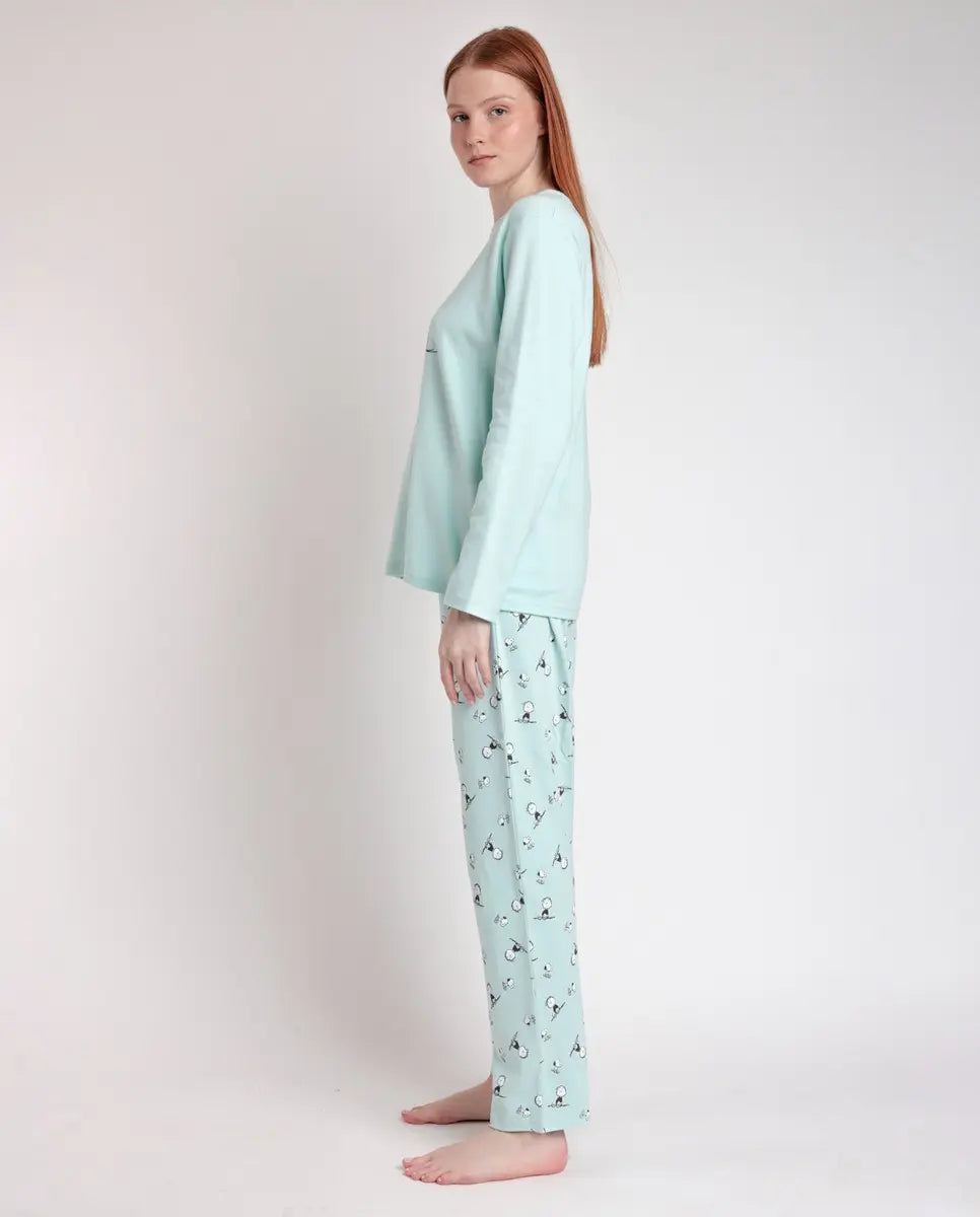 PIJAMA MUJER 63449 SLEEP SPCIETY PEANUTS