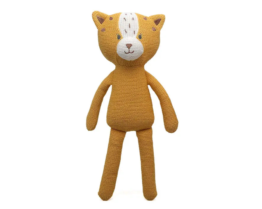 PELUCHE TIGRE PATILARGO ALGODÓN 30 CM 5822 MOSTAZA KIOKIDS