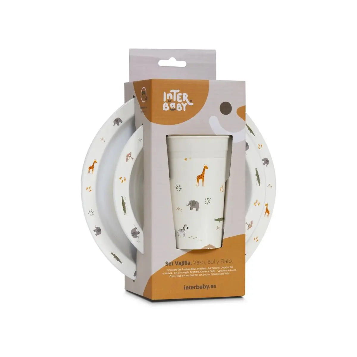 SET VAJILLA 3 PIEZAS MODELO SAVANNA BEIGE INTERBABY