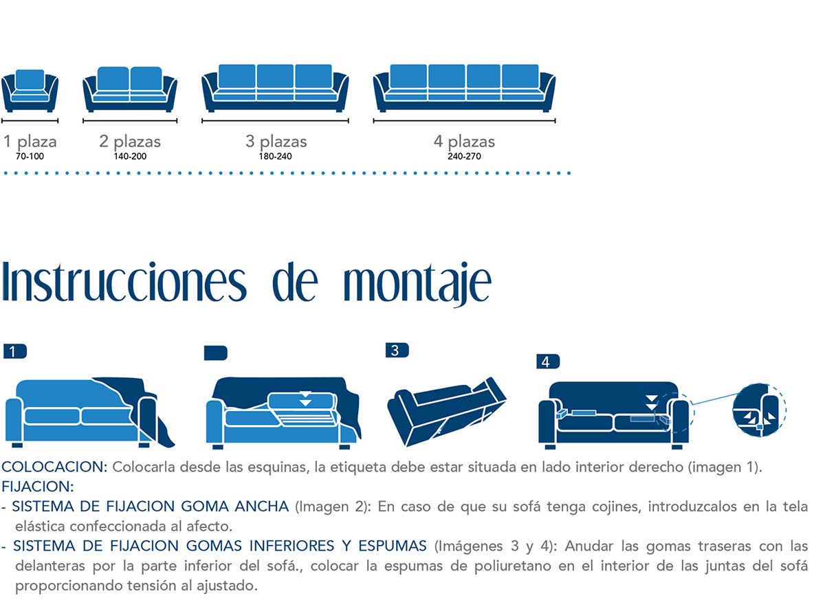 FUNDA SOFA JARA TEJA CASA TEXTIL