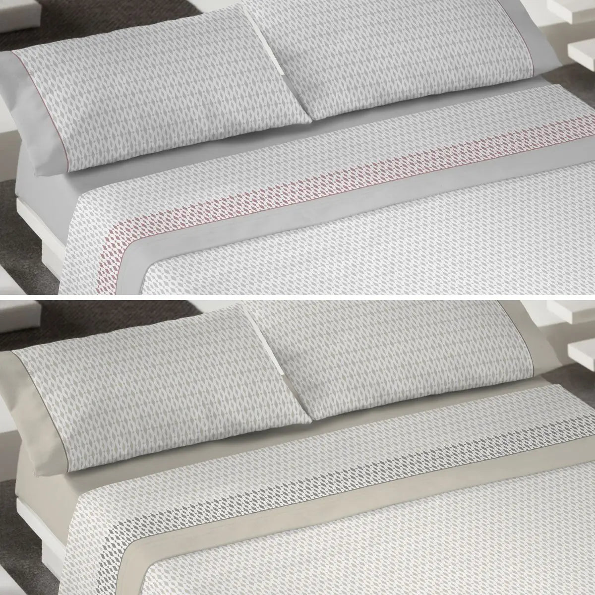 JUEGO DE SABANAS TELA MERIDA BEIGE TROVADOR