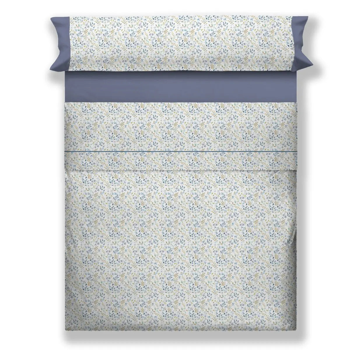 JUEGO DE SABANAS TELA SUBA AZUL CAÑETE