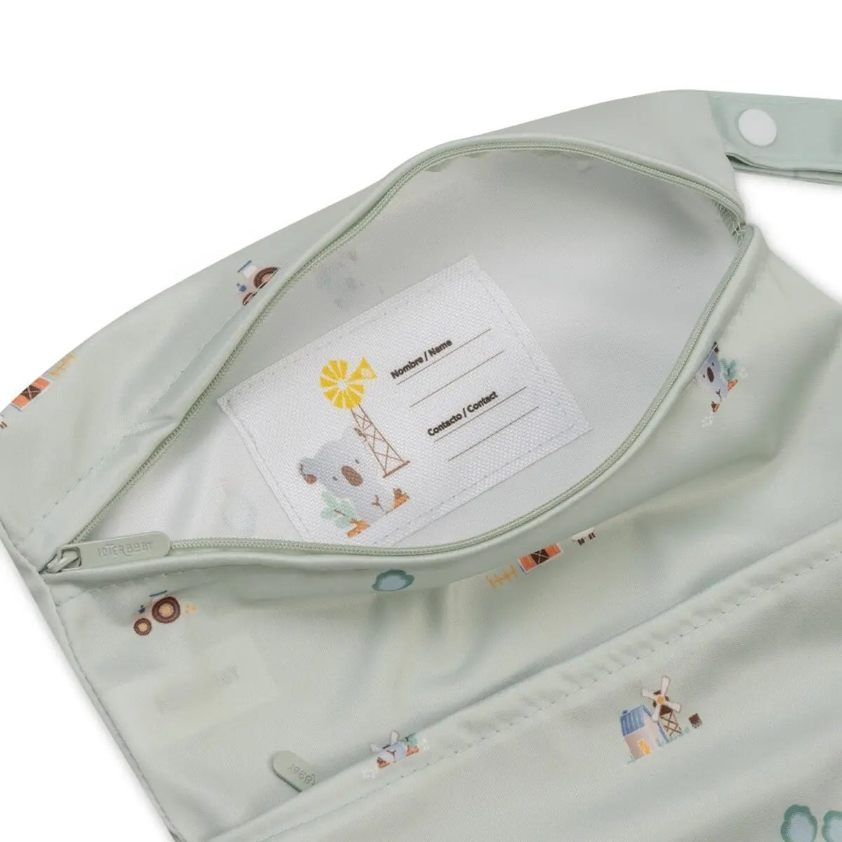 SET PACK2 BOLSA ROPA IMPERMEABLE MODELO GRANJA KOALA VERDE INTERBABY