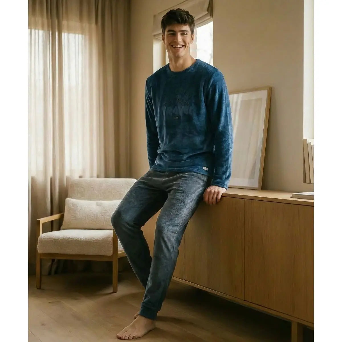 PIJAMA HOMBRE SPANDEX 8624 WATERLEMON