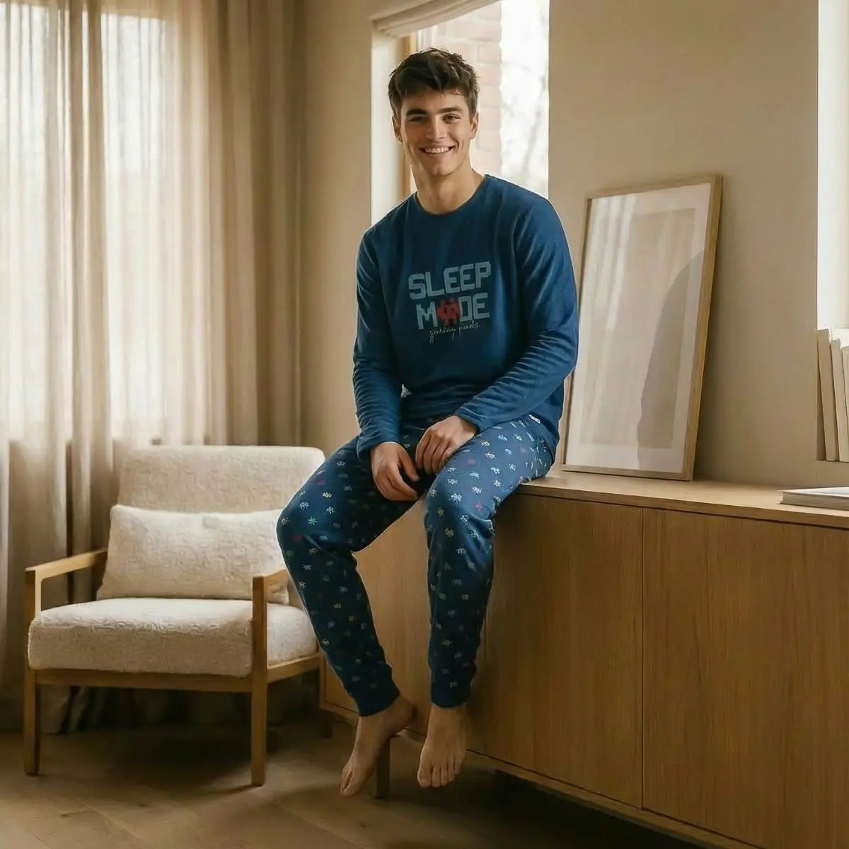 PIJAMA HOMBRE PUNTO 8654 WATERLEMON