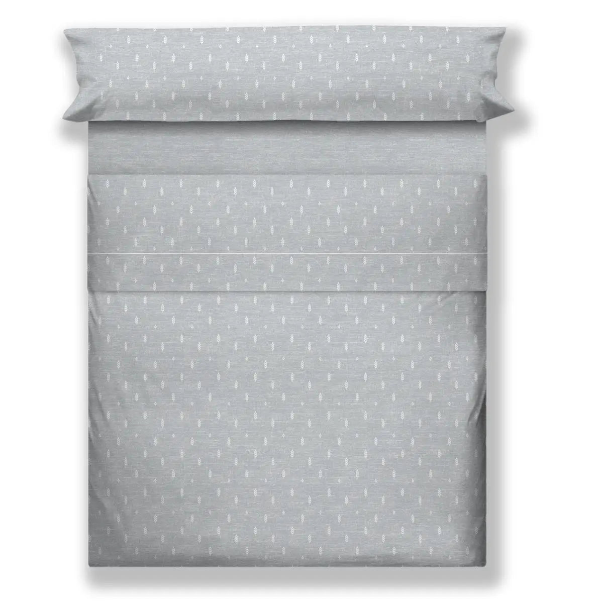 JUEGO DE SABANAS TELA BIRAM GRIS CAÑETE