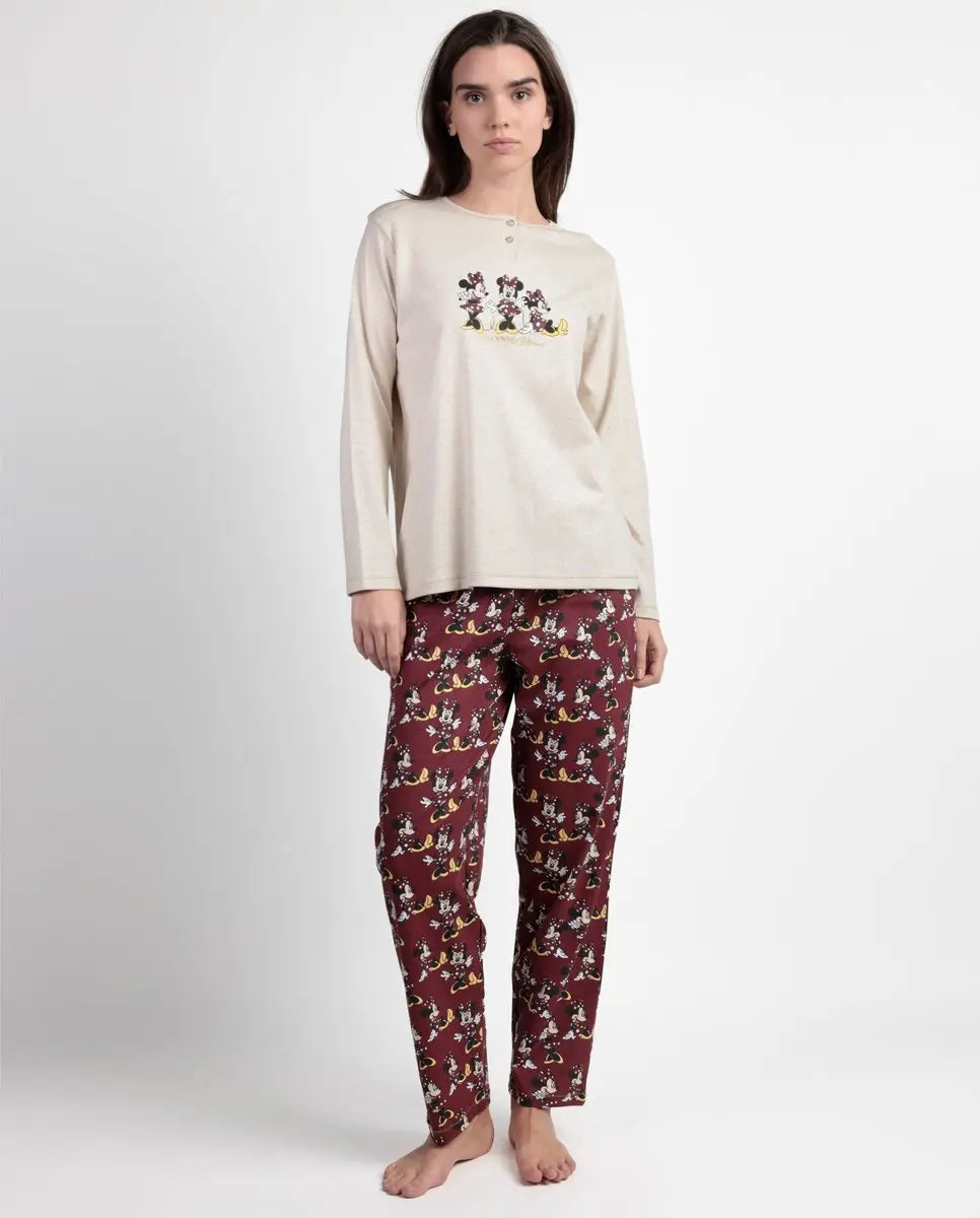 PIJAMA MUJER 63663 TAPETA MINNIE MOUSE DISNEY