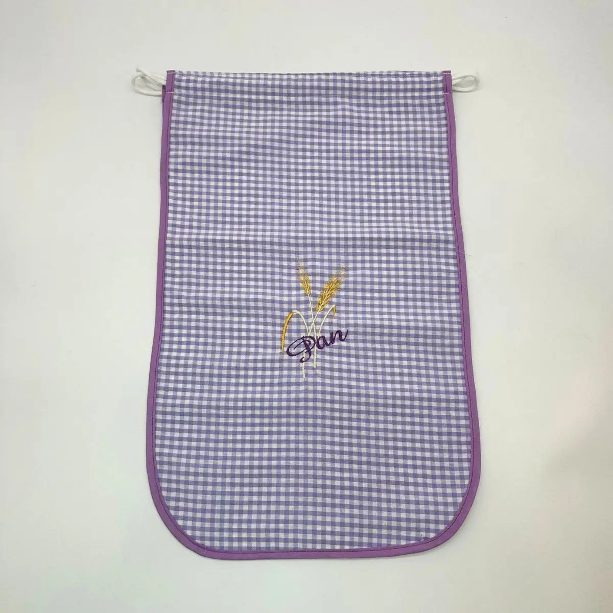 BOLSA PAN BORDADA MALVA VICHY SC