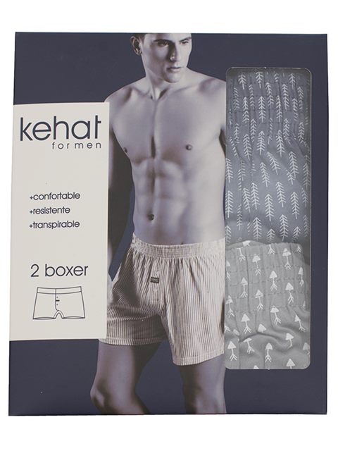 BOXER ESTAMPADO 702 PACK 2 KEHAT