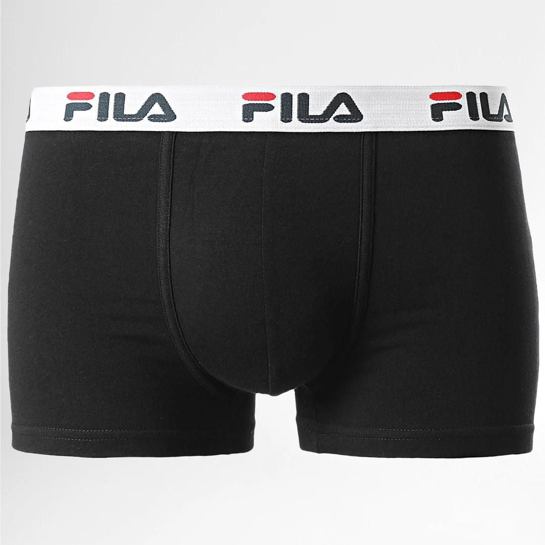 BOXER HOMBRE ALGODÓN/LYCRA CINTURA ELÁSTICA FU5016 NEGRO FILA
