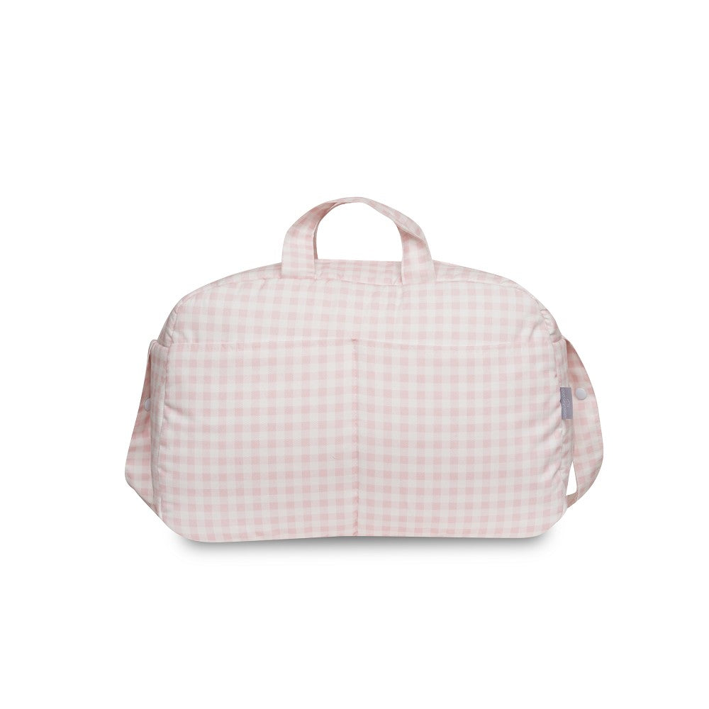 BOLSO MATERNAL VICHY ROSA DON ALGODÓN