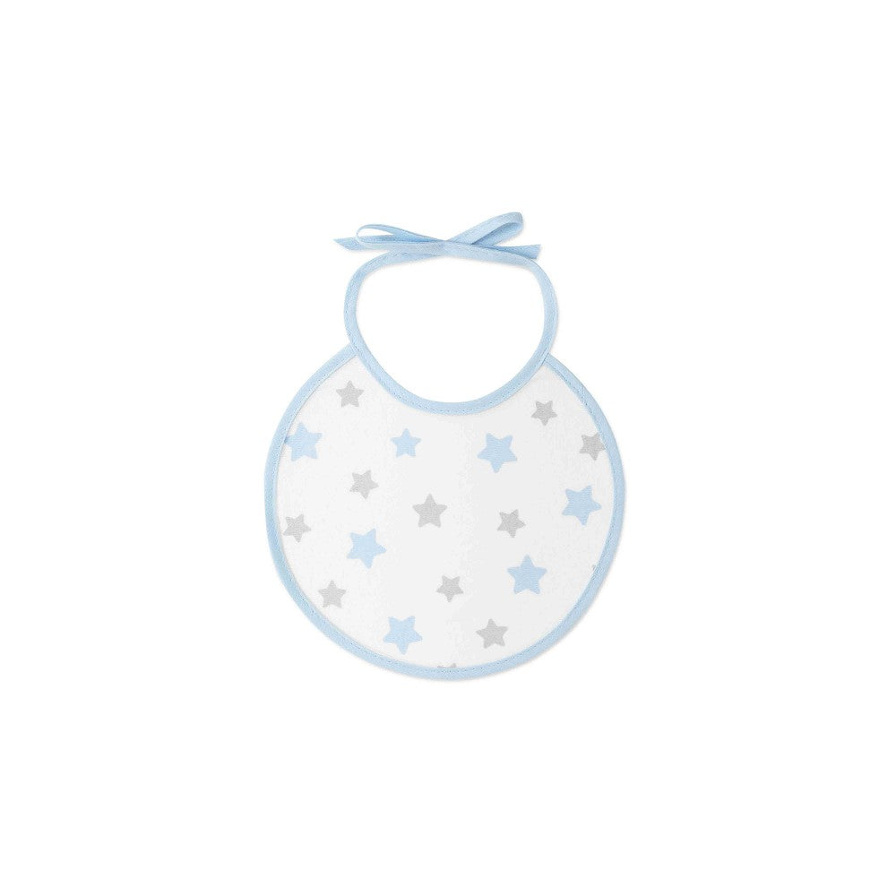 PACK 2 BABEROS CACHIRULO ESTRELLAS 20X20 AZUL INTERBABY