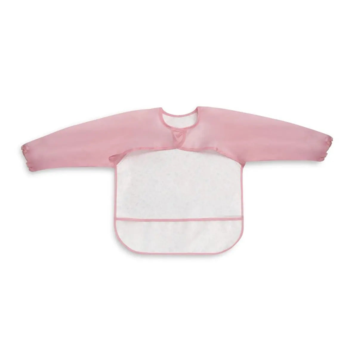 BABERO CON MANGAS ESTAMPADO FLORES PETALOS ROSA INTERBABY