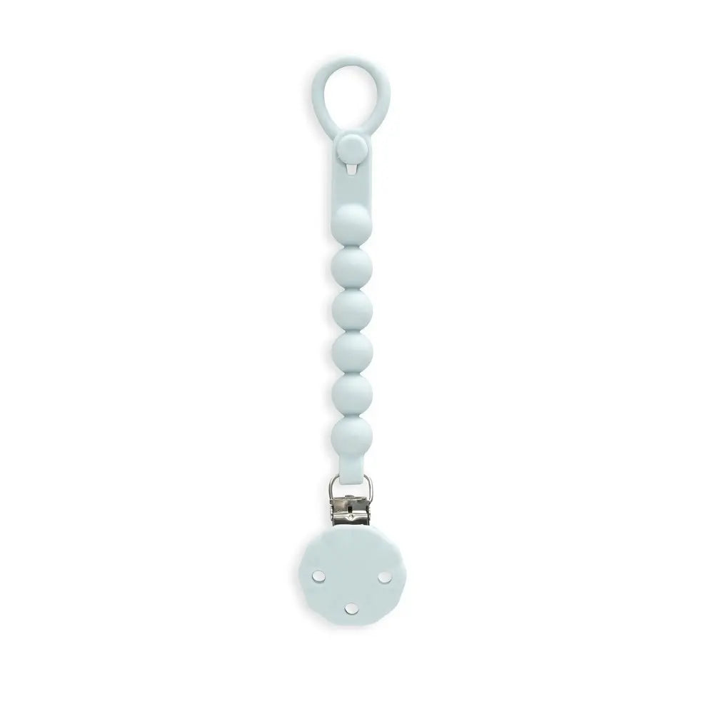 CHUPETERO SILICONA CADENA SI018 AZUL GRISACEO INTERBABY