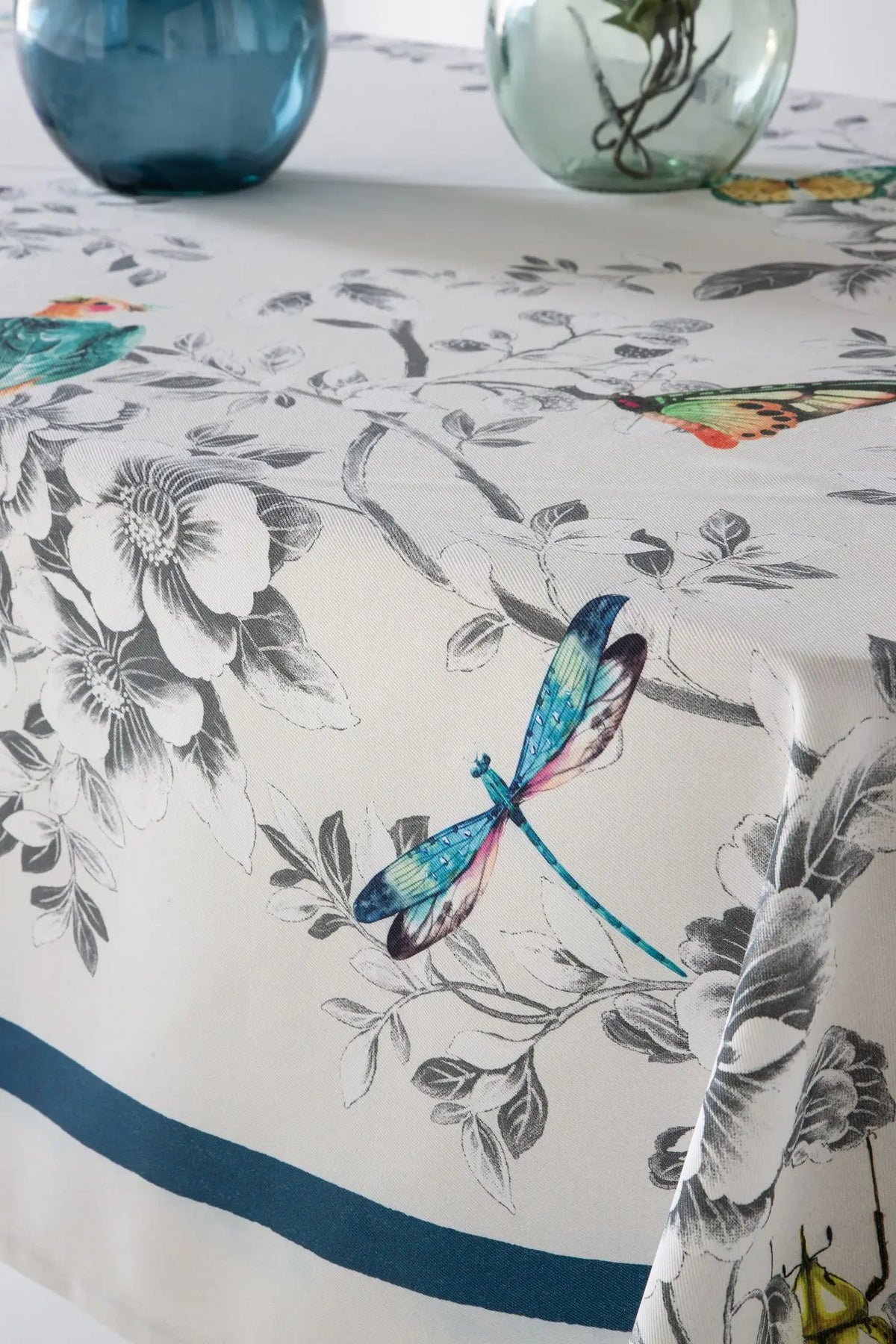 MANTEL DIGITAL BEJAR PAJAROS SARGA ANTIMANCHAS C/11 CASTILLA TEXTIL