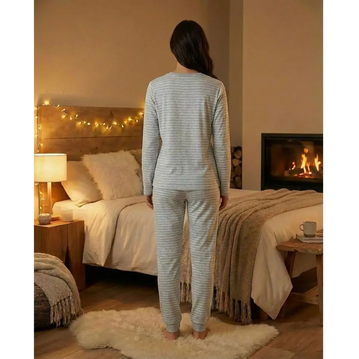 PIJAMA MUJER PUNTO 8664 WATERLEMON