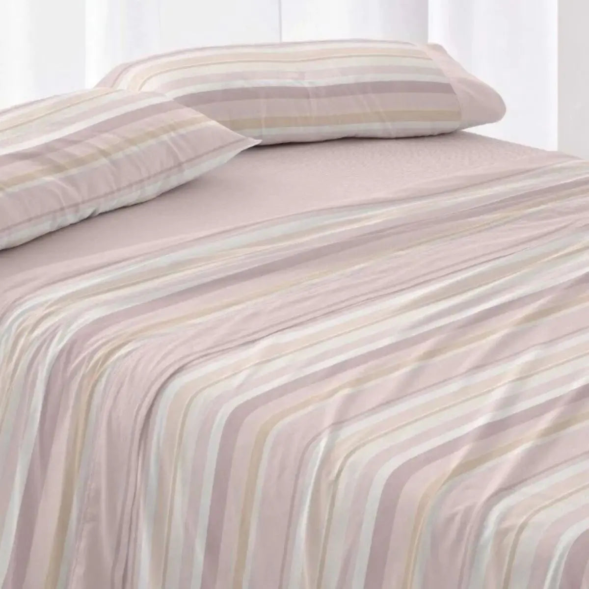 JUEGO DE SABANAS TELA 547 ROSA BURRITO BLANCO
