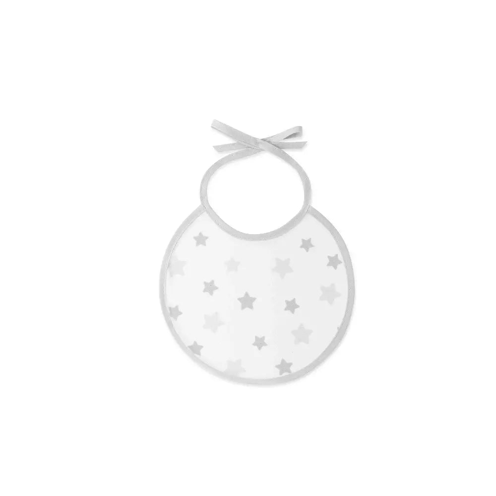 PACK 2 BABEROS CACHIRULO ESTRELLAS 20X20 GRIS INTERBABY
