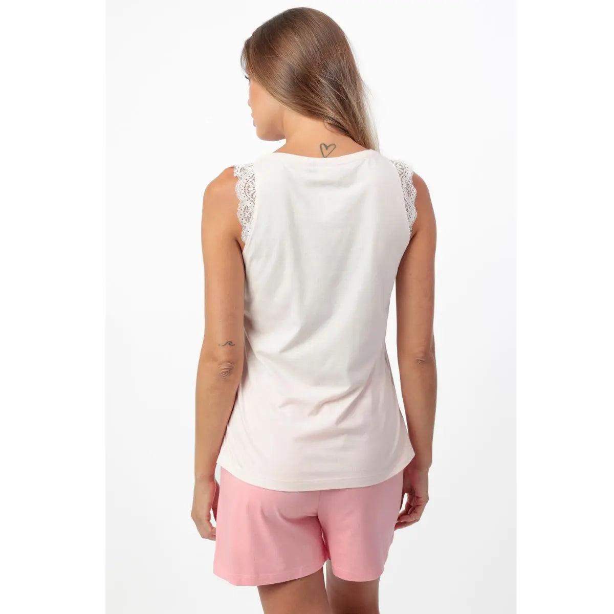 PIJAMA MUJER SIN MANGAS 64060 PETALO ADMAS