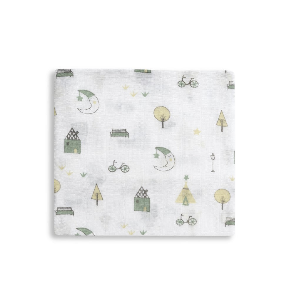 PACK 3 GASAS BAMBÚ 55X70 MOON MENTA INTERBABY