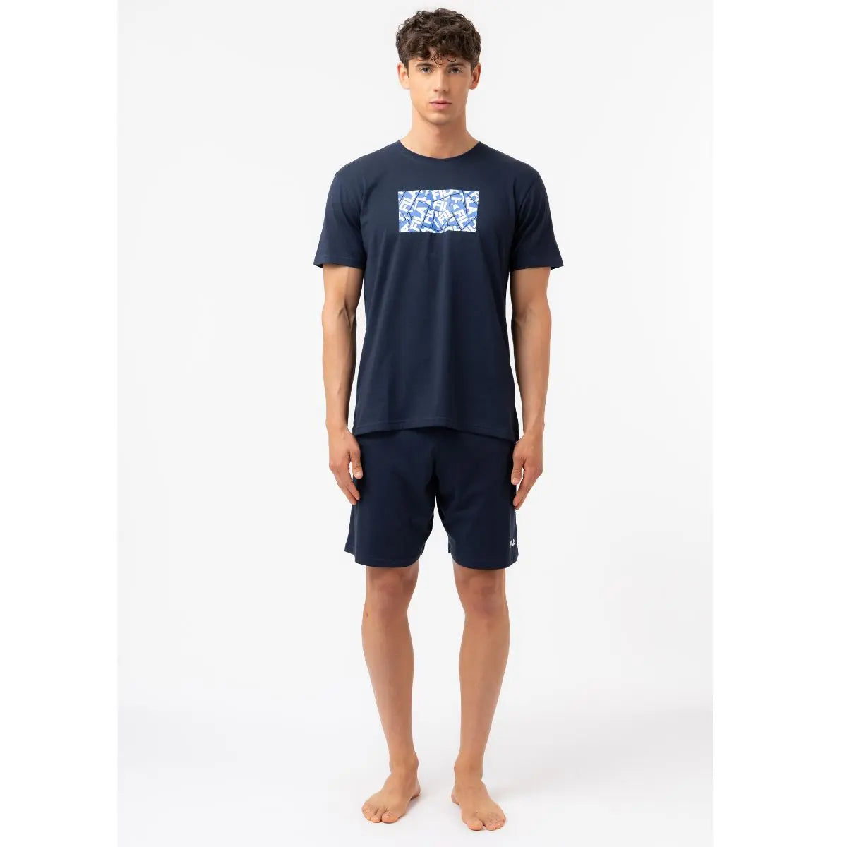 PIJAMA HOMBRE MANGA CORTA FPS1248 MARINO FILA