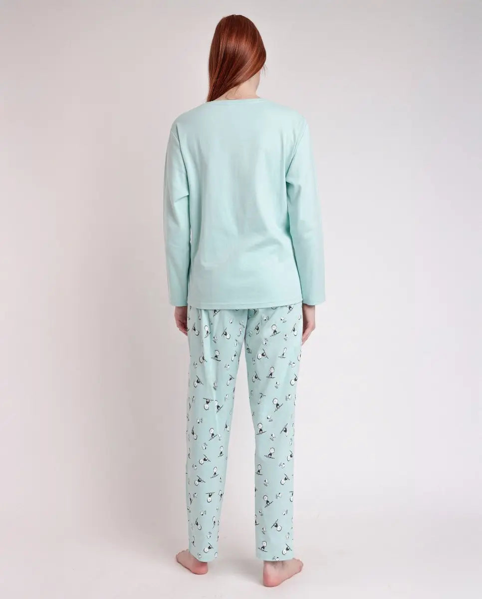 PIJAMA MUJER 63449 SLEEP SPCIETY PEANUTS