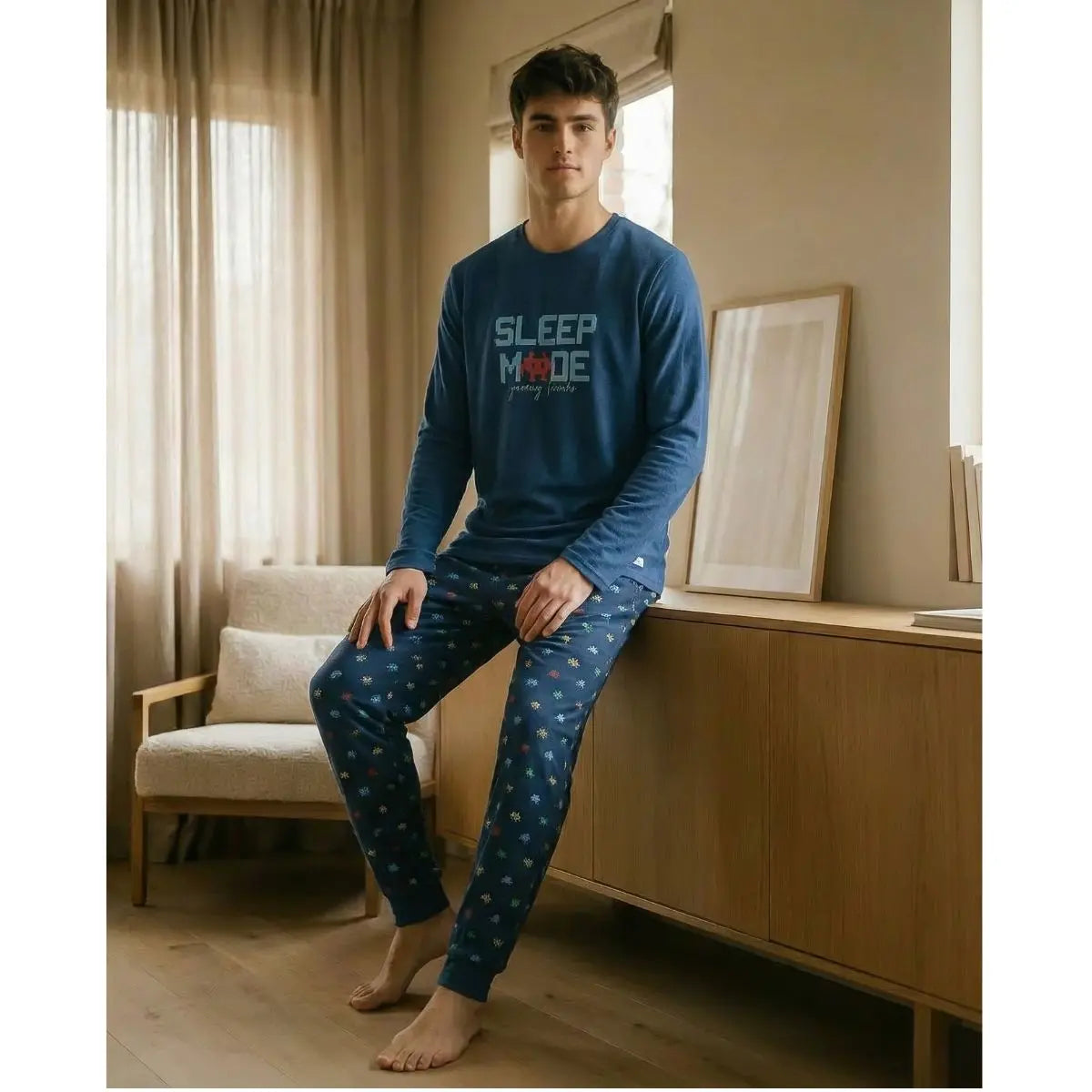 PIJAMA HOMBRE PUNTO 8654 WATERLEMON