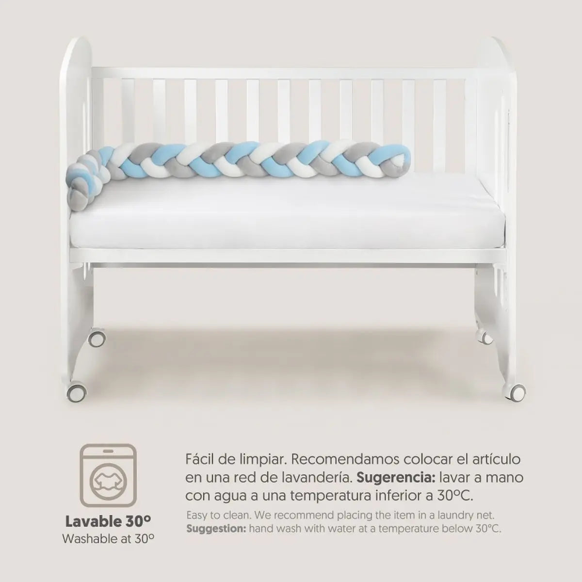 CHICHONERA CUERDA TRENZADA AZUL INTERBABY
