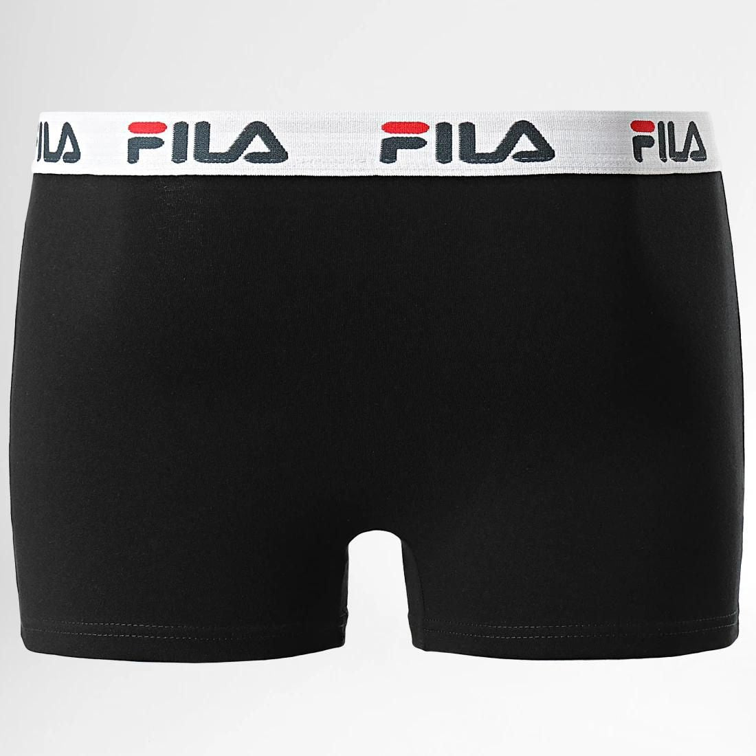 BOXER HOMBRE ALGODÓN/LYCRA CINTURA ELÁSTICA FU5016 NEGRO FILA