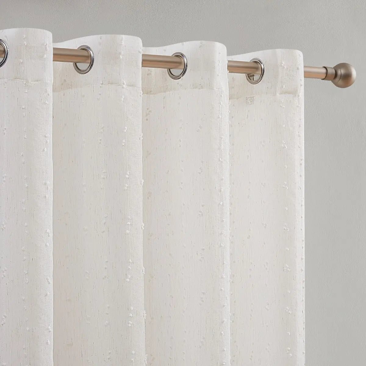 VISILLO POMPON LINO VD-5404 CRUDO 140X265 CAMALTEX