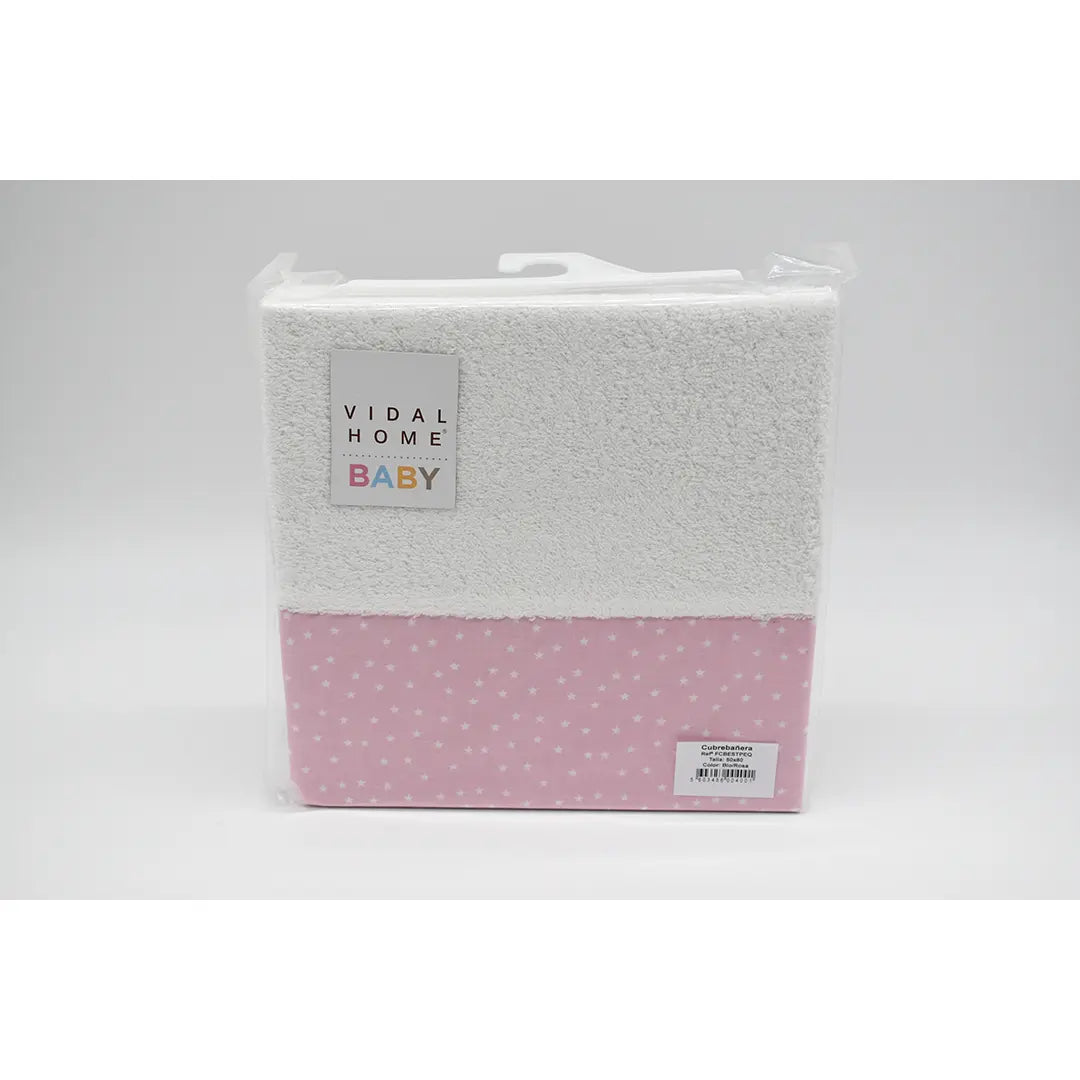FUNDA CAMBIADOR BAÑERA FCB-EST-PEQ BLANCO/ROSA 50X80 VIDAL HOME BABY