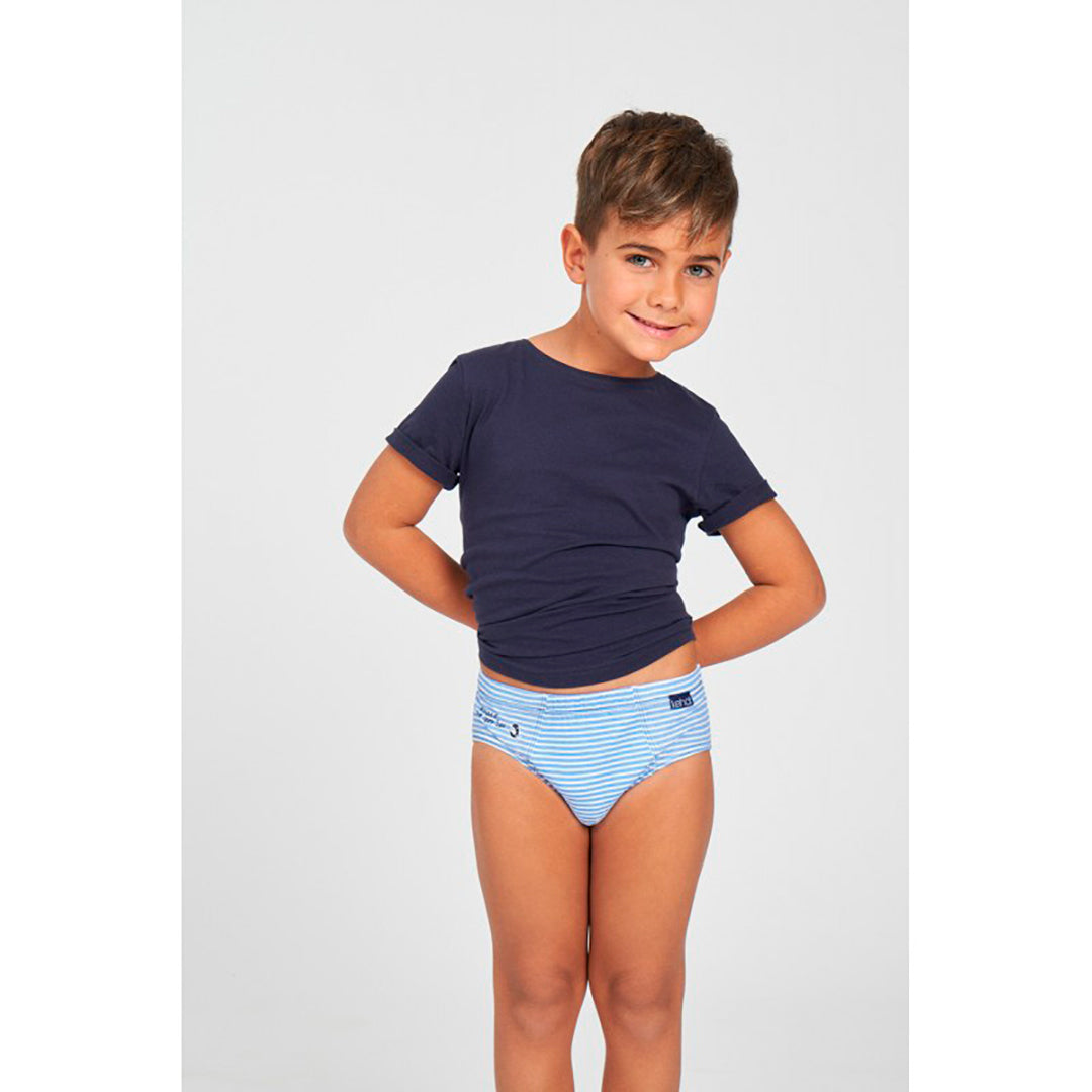 SLIP NIÑO ESTAMPADO 100% ALGODÓN 401/3 PACK 3 KEHAT