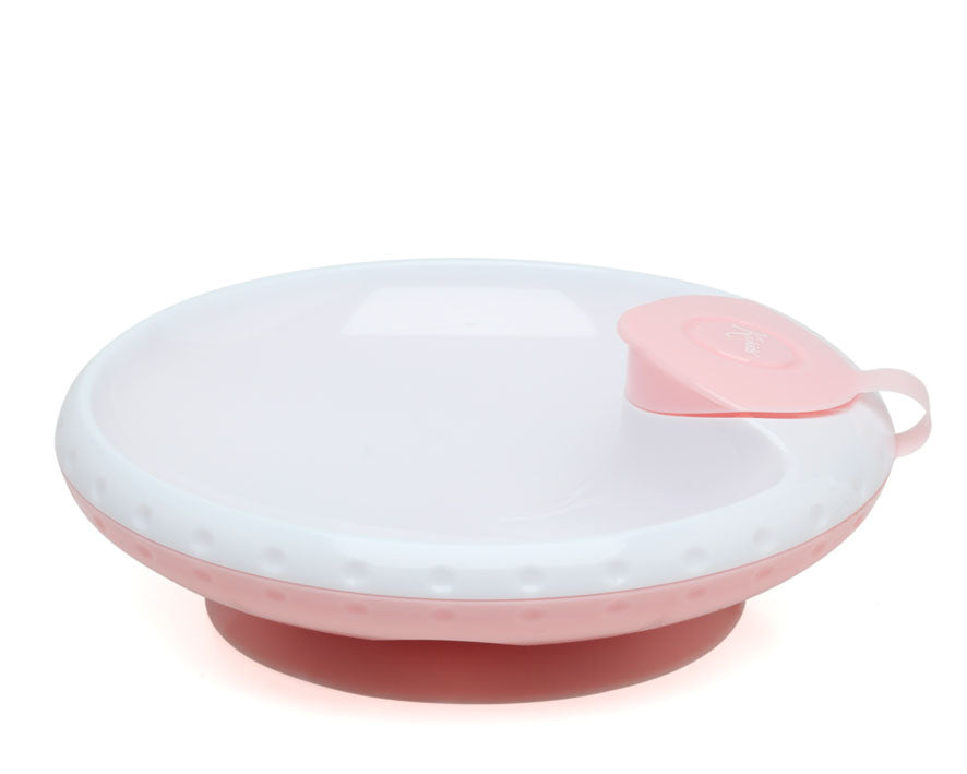 PLATO TÉRMICO CON VENTOSA ANTIVUELCO 17CM 3818 ROSA KIOKIDS