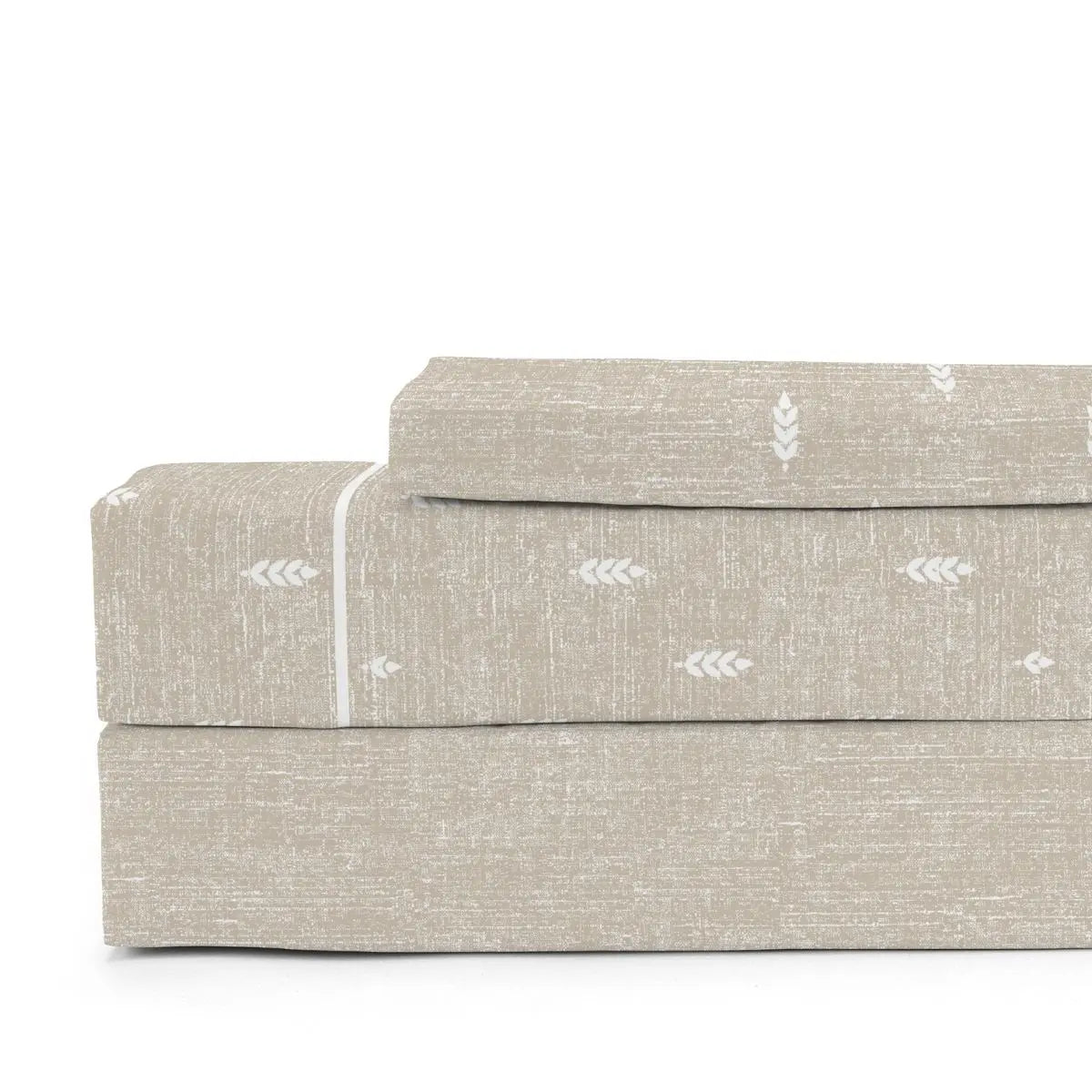 JUEGO DE SABANAS TELA BIRAM BEIGE CAÑETE