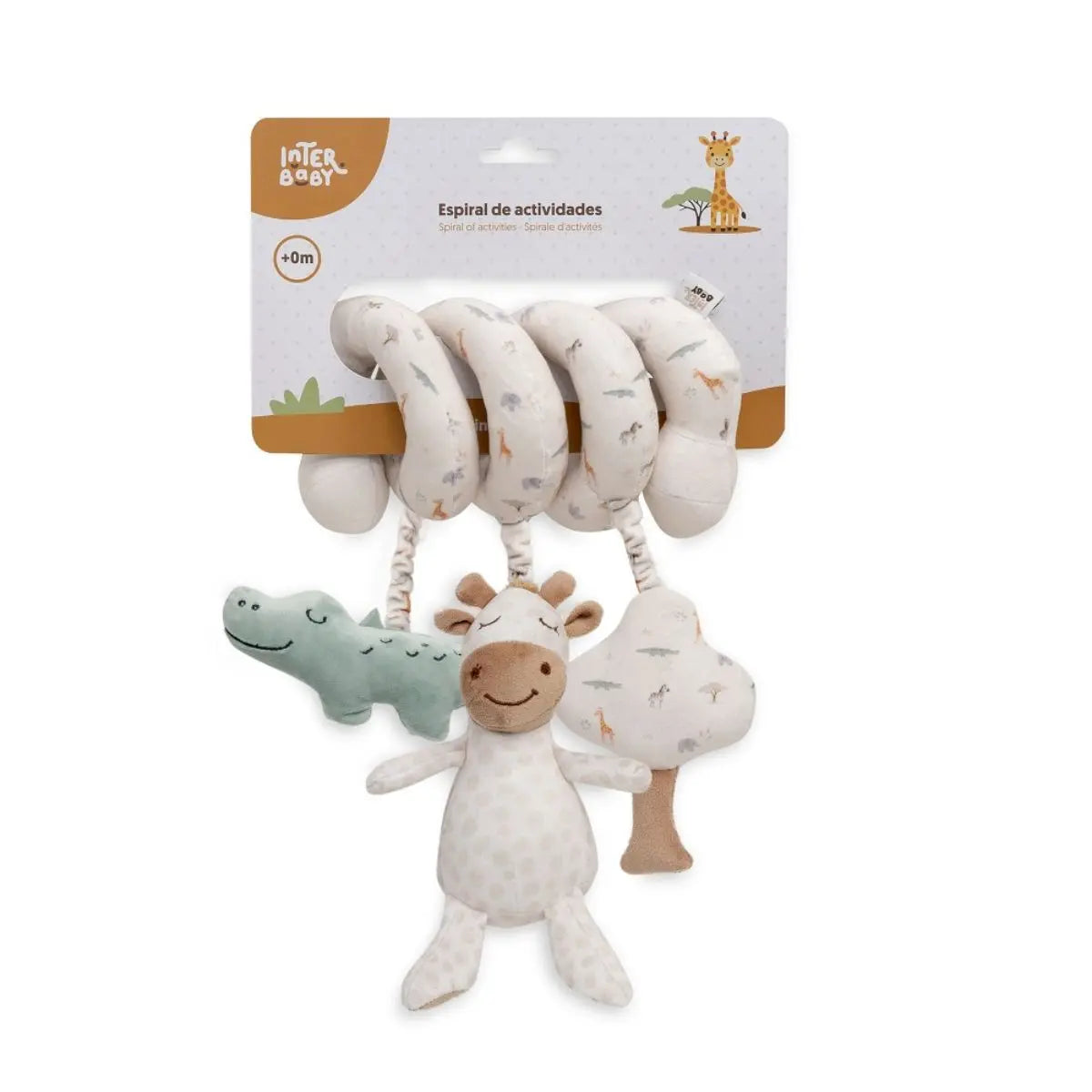 ESPIRAL DE ACTIVIDADES MODELO JIRAFA SAVANNA BEIGE INTERBABY