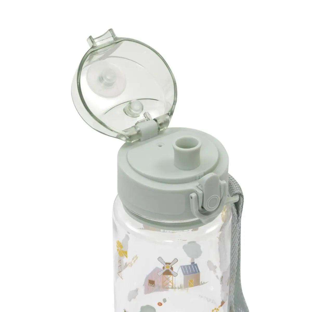 SET FIAMBRERA+BOTELLA AGUA + 2 TAPONES MODELO GRANJA KOALA VERDE INTERBABY