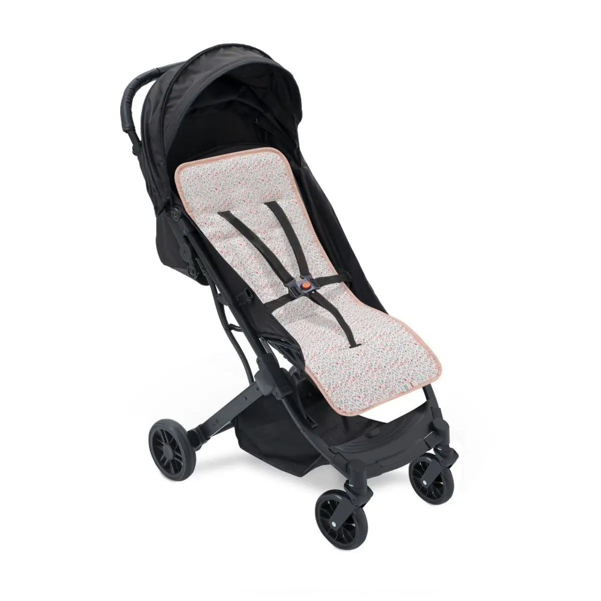 COLCHONETA REVERSIBLE MODELO PETALOS FLORES ROSA INTERBBAY