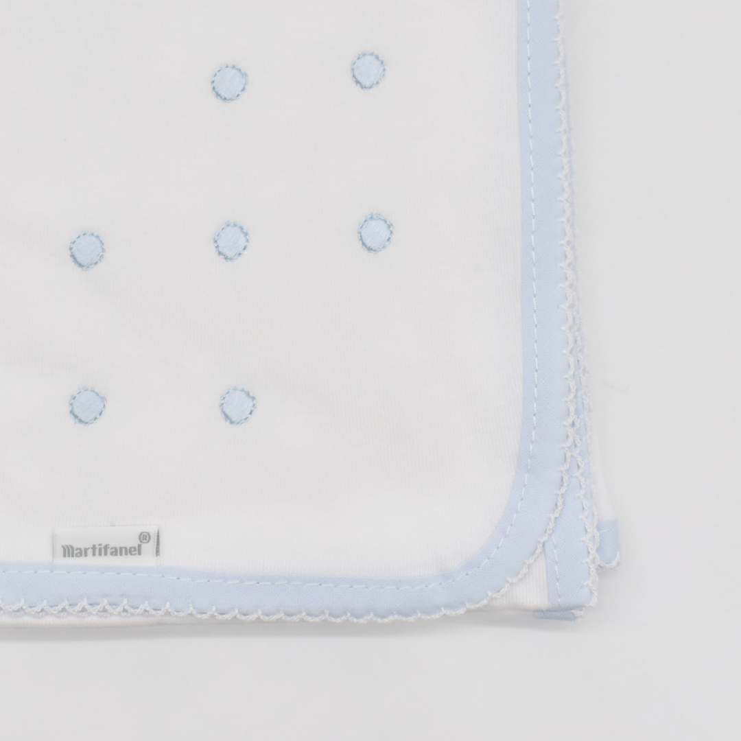 GASA F2 BORDADA TOPITOS 02 AZUL 65X65 MARTIFANEL