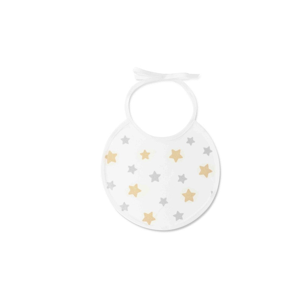 PACK 2 BABEROS CACHIRULO ESTRELLAS 20X20 BEIGE INTERBABY