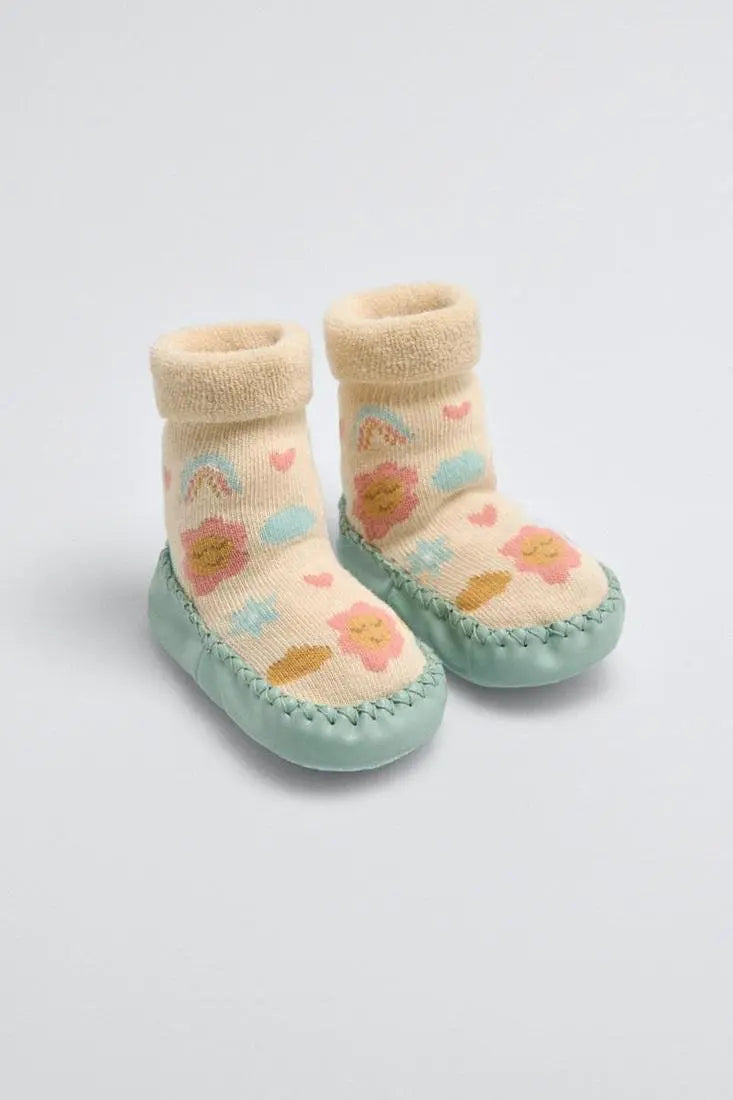 CALCETIN ZAPATILLA BEBÉ TERMICO 52882 YSABEL MORA