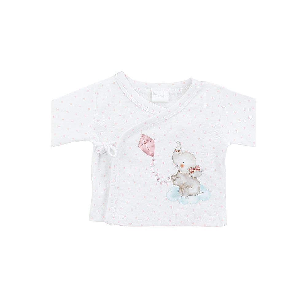 SET REGALO 5 PCS 100%ALG  T 0-6M ELEFANTITO ROSA INTERBABY