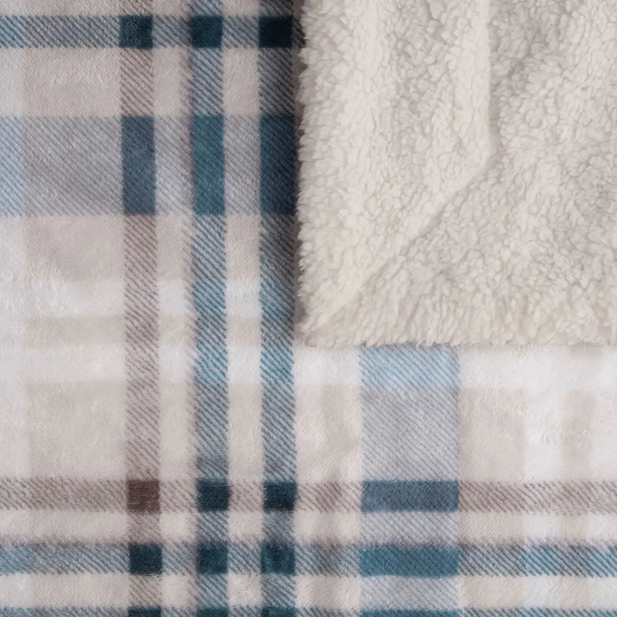 PLAID SHERPA ESTAMPADO XENIA 130X160 KARAMELO
