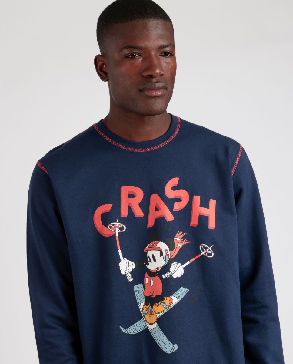 PIJAMA HOMBRE FELPA WINTER CLUB 62213 MARINO DISNEY