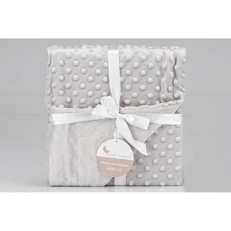 SET MANTA +ANTIVUELCO+LAMPARITA SET28 GRIS INTERBABY