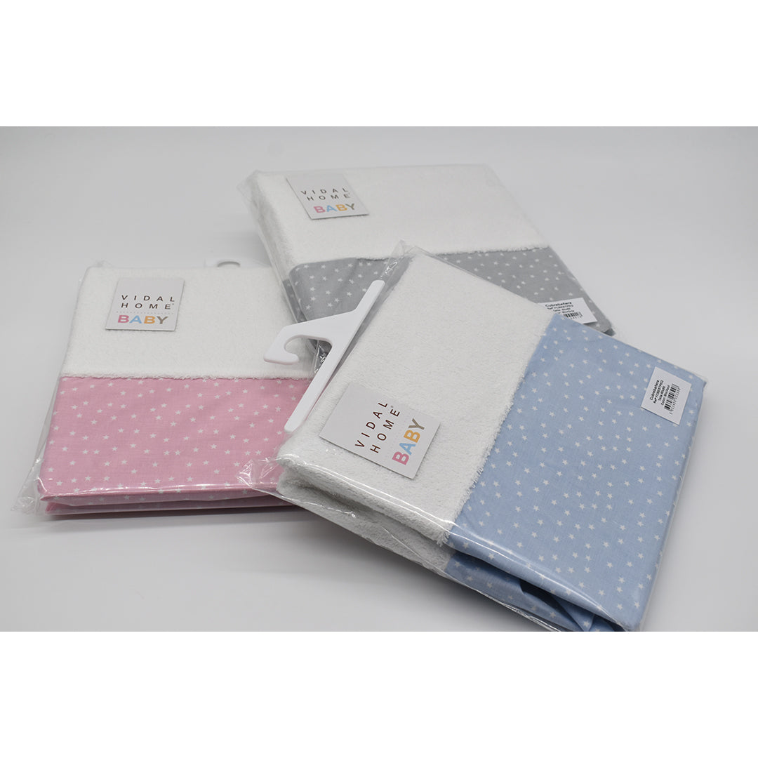FUNDA CAMBIADOR BAÑERA FCB-EST-PEQ BLANCO/ROSA 50X80 VIDAL HOME BABY