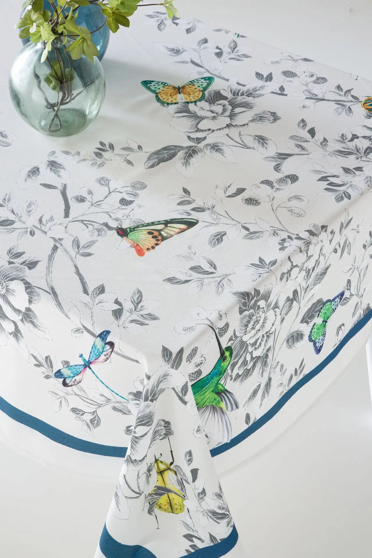 MANTEL DIGITAL BEJAR PAJAROS SARGA ANTIMANCHAS C/11 CASTILLA TEXTIL