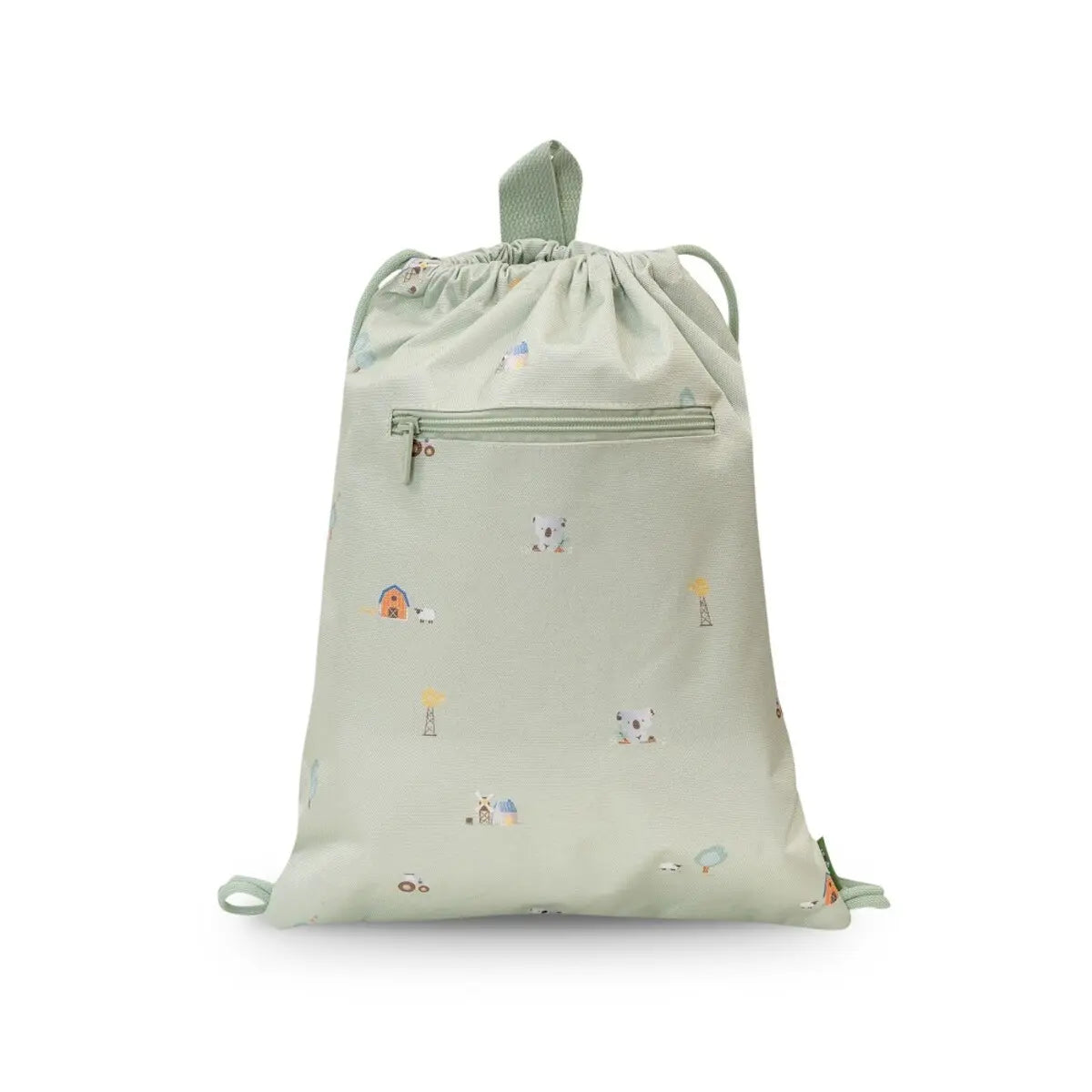 MOCHILA SACO INFANTIL MODELO GRANJA KOALA VERDE INTERBABY