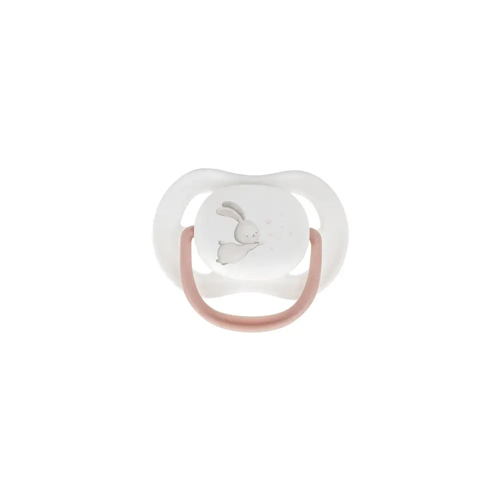 SET 4 PCS SILICONA CHUPETERO+PORTA+CHUPETE+SONAJERO SET58 ROSA INTERBABY