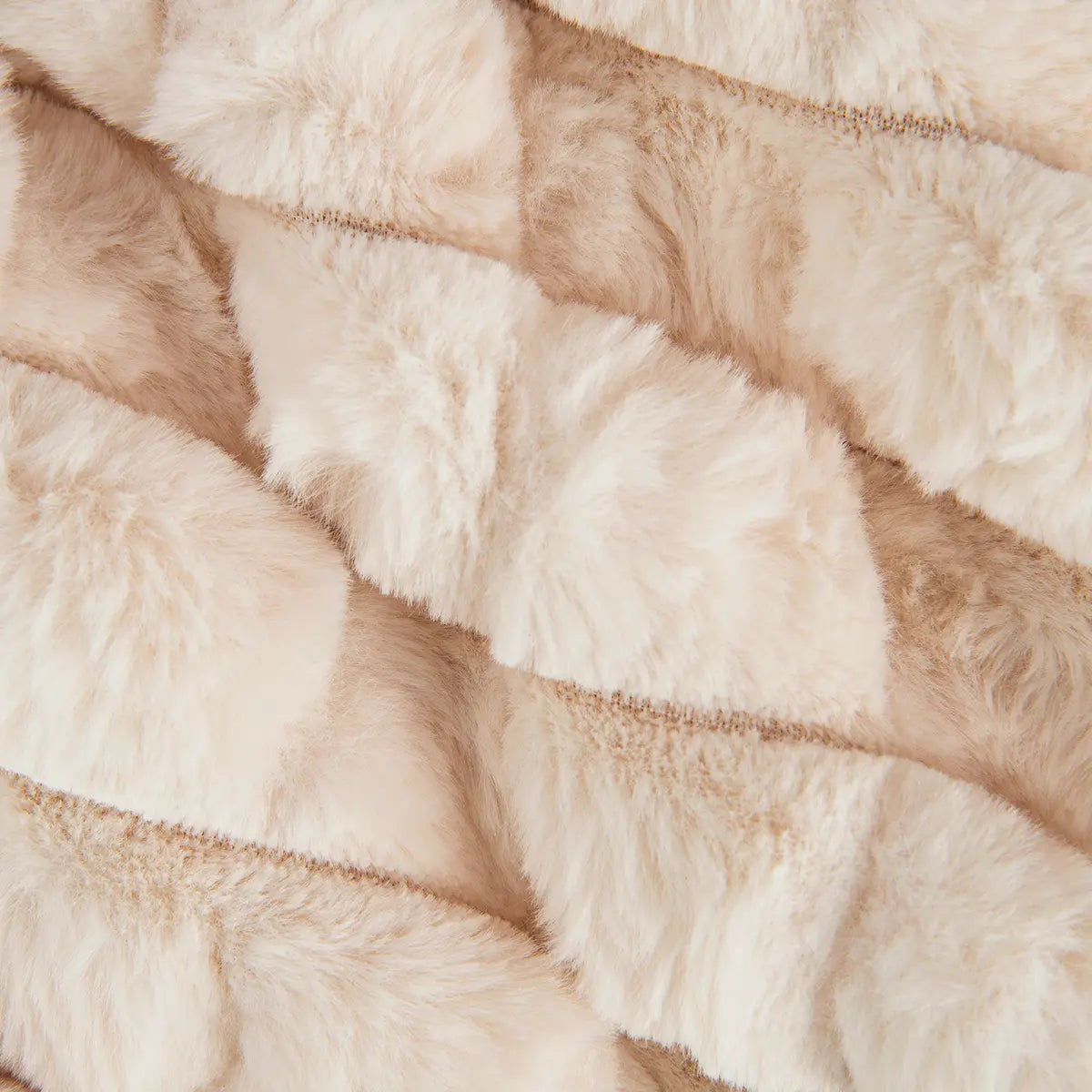 PLAID AMBER CREMA 130X160 KARAMELO